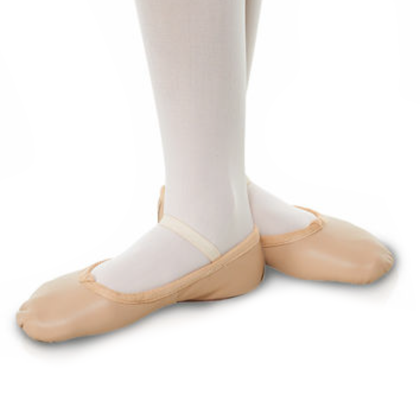 TAPPERS AND POINTERS WIDE FIT PINK LEATHER BALLET SHOES - Click Dancewear