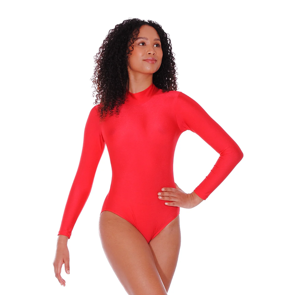 2008 - NYLON LYCRA TURTLE NECK LONG SLEEVE LEOTARD