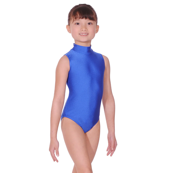 2017 - NYLON LYCRA TURTLE NECK SLEEVELESS LEOTARD