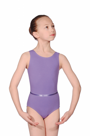 CJUNE - COTTON LYCRA SLEEVELESS LEOTARD WITH BELT