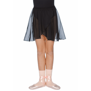 MATILDA - ELASTICATED WRAP-OVER CHIFFON SKIRT