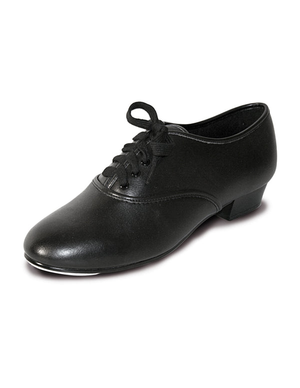 ROCH VALLEY BOYS/MENS PU OXFORD TAP SHOES WITH FITTED TOE TAPS