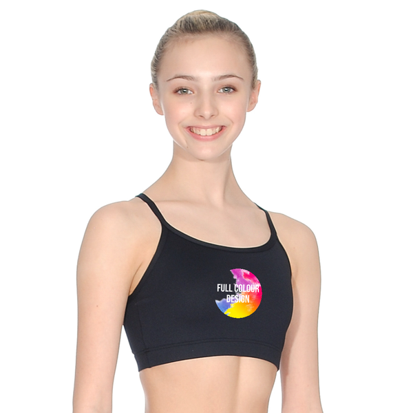 PRINT HUB - HARMONY - PERSONALISED MICROFIBRE STRAPPY CROP TOP