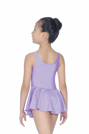 KATY - NYLON LYCRA SLEEVELESS GATHERED BUST SKIRTED LEOTARD