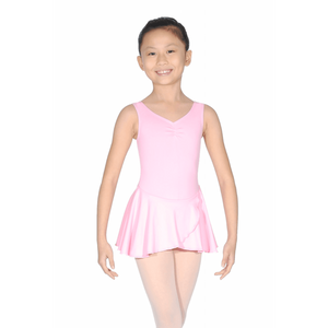 MEDLEY - MICROFIBRE SLEEVELESS LEOTARD WITH ATTACHED SKIRT