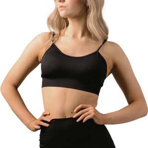 BLACK ACTIVEWEAR BRA TOP