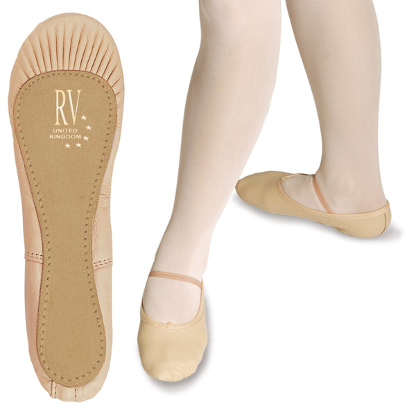 NWSSL - PREMIUM PINK LEATHER BALLET SHOES - WIDE FIT