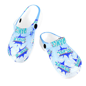 PRINT HUB - KIDS BLUE DANCE CLOGS