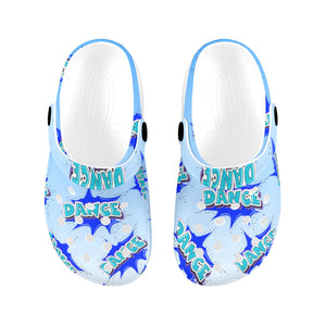 PRINT HUB - KIDS BLUE DANCE CLOGS