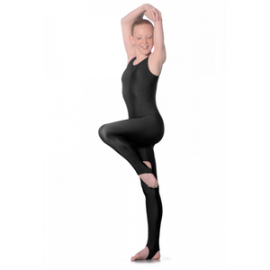 L108 - NYLON LYCRA SLEEVELESS STIRRUP FOOT CATSUIT