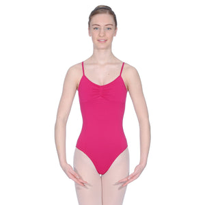 ROCH VALLEY MARGOT MICROFIBRE CAMISOLE LEOTARD WITH A PLEATED FRONT Dancewear Roch Valley 