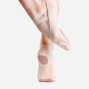 SO DANCA SD16 - BLACK STRETCH CANVAS SPLIT SOLE BALLET SHOE