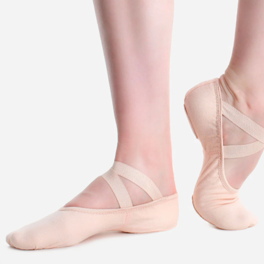 SO DANCA SD16 - BLACK STRETCH CANVAS SPLIT SOLE BALLET SHOE