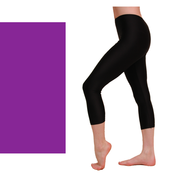 SALE - CAPRI - NYLON LYCRA CALF LENGTH LEGGINGS