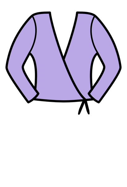 M/HARRIET - MATT LYCRA CROSSOVER WRAP CARDIGAN - Lilac / 3A (Age 10-12)