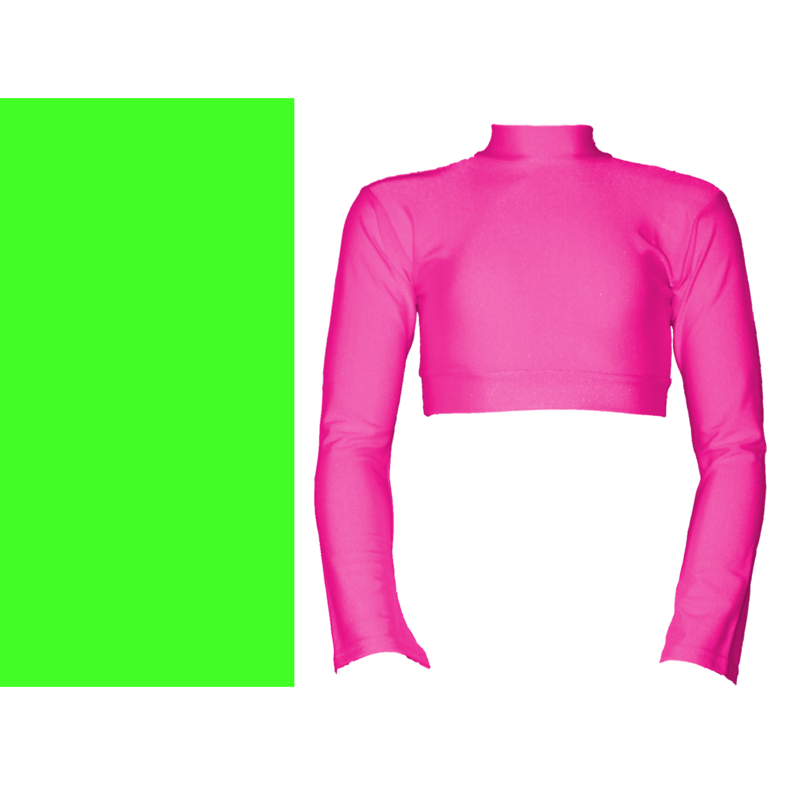 High neck full sleeve 2025 crop top