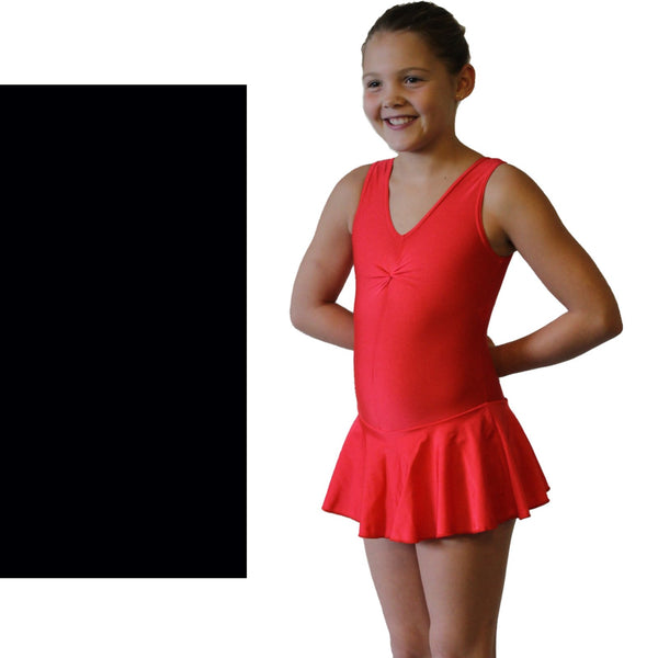 SALE - KATIE - NYLON LYCRA SLEEVELESS SKIRTED LEOTARD - BOLD COLOURS