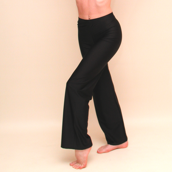 SALE - DANNI - LYCRA JAZZ PANTS / TROUSERS - REGULAR LEG LENGTH - BLACK