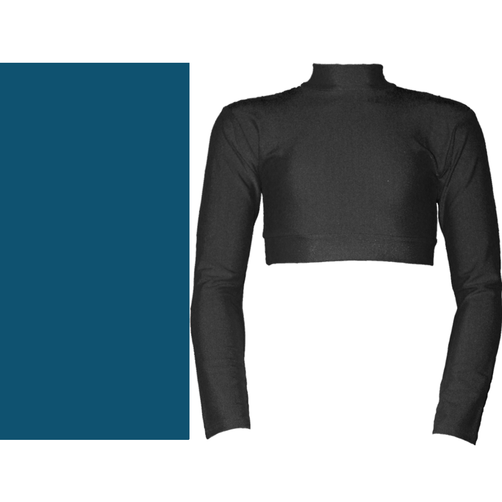 Long sleeve polo crop top best sale