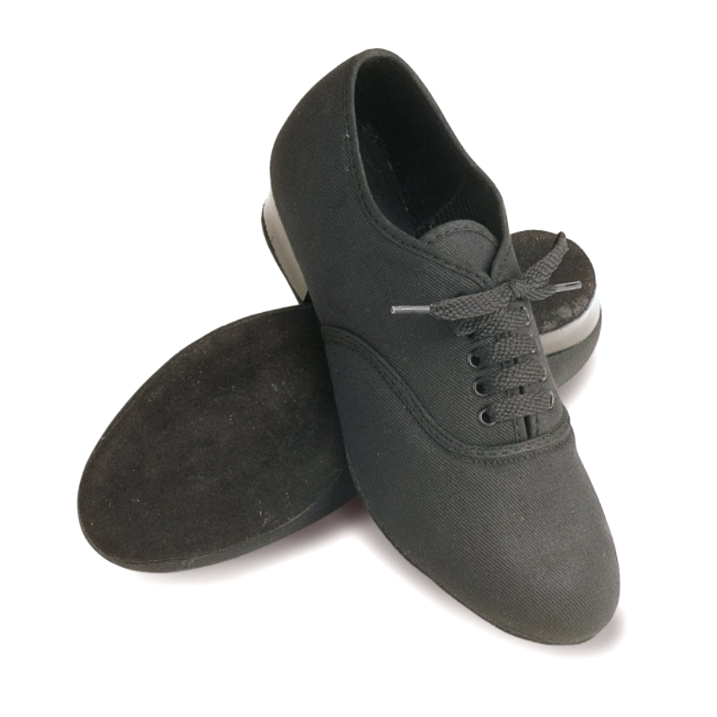 BOYS CANVAS OXFORD LOW HEEL SUEDE SOLE BALLROOM SHOE Dancers World