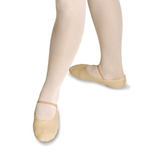 ROCH VALLEY PREMIUM PINK LEATHER BALLET SHOES - WIDE FIT