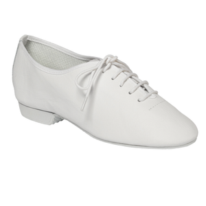 TAPPERS AND POINTERS WHITE FULL RUBBER SOLE JAZZ SHOES - Click Dancewear