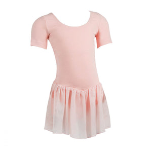 BELLA SHORT SLEEVE LEOTARD WITH CHIFFON SKIRT Dancewear Tappers and Pointers 