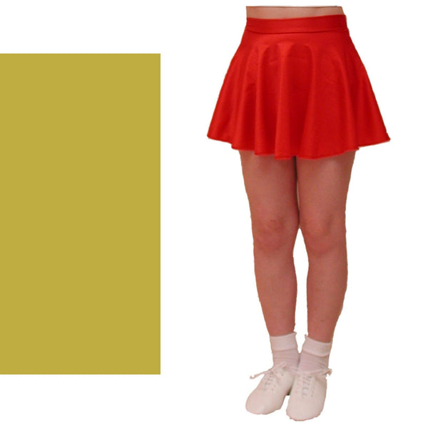 ECS - SHORT CIRCULAR SKIRT Dancewear Dancers World Gold X Large Child/One Size Adult 