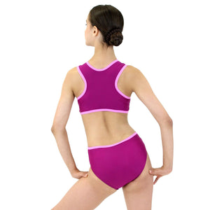 MARINA - RECYCLED SIDE CUT OUT LEOTARD Dancewear Click Dancewear 