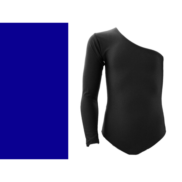 SALE - SIAN - LYCRA ONE LONG SLEEVE LEOTARD - ROYAL