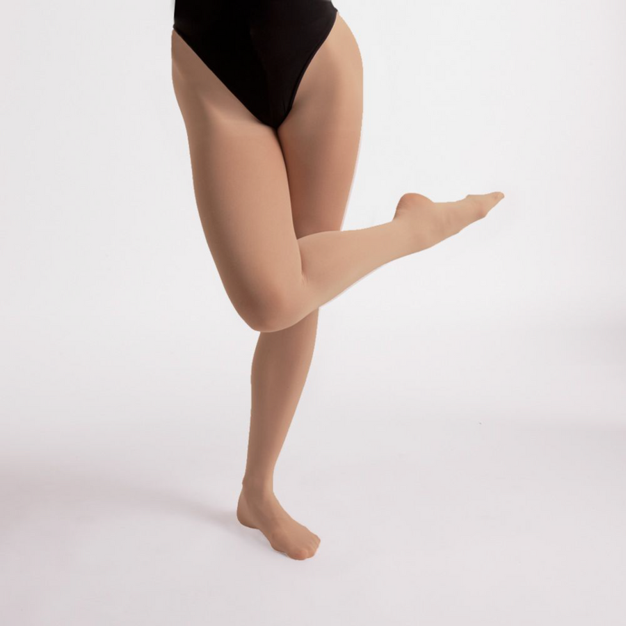 Ladies Silky Footless Dance Tights 60 Denier Black, Pink or Tan S-XL