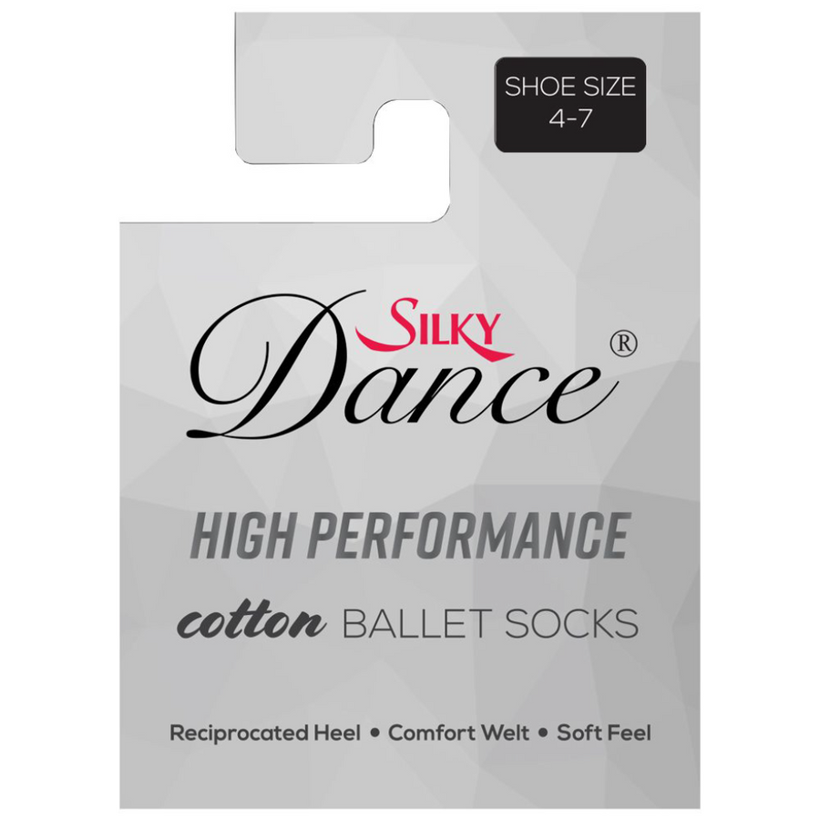 'SILKY' BRAND HIGH PERFORMANCE COTTON BALLET & DANCE SOCKS